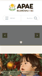 Mobile Screenshot of apaeblumenau.org.br